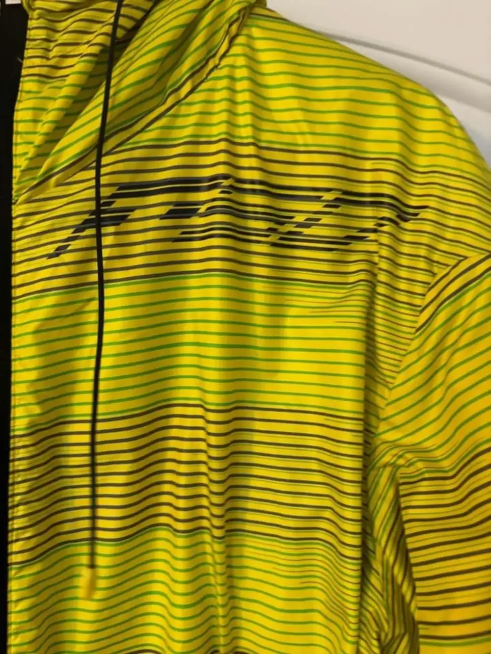 Adidas F50 Adizero AOP Woven Windbreaker Jacket Neon Yellow/Black Men's Size XL